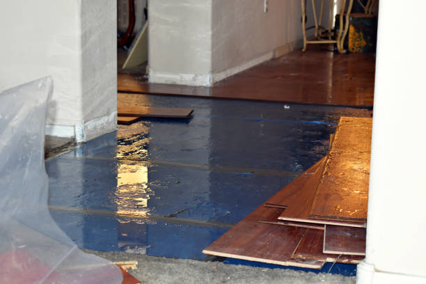 Professional Burst Pipe Cleanup technician working in Rheems, PA